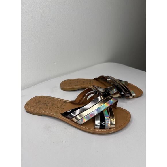 Metallic Strap Sandals - Picture 3 of 3